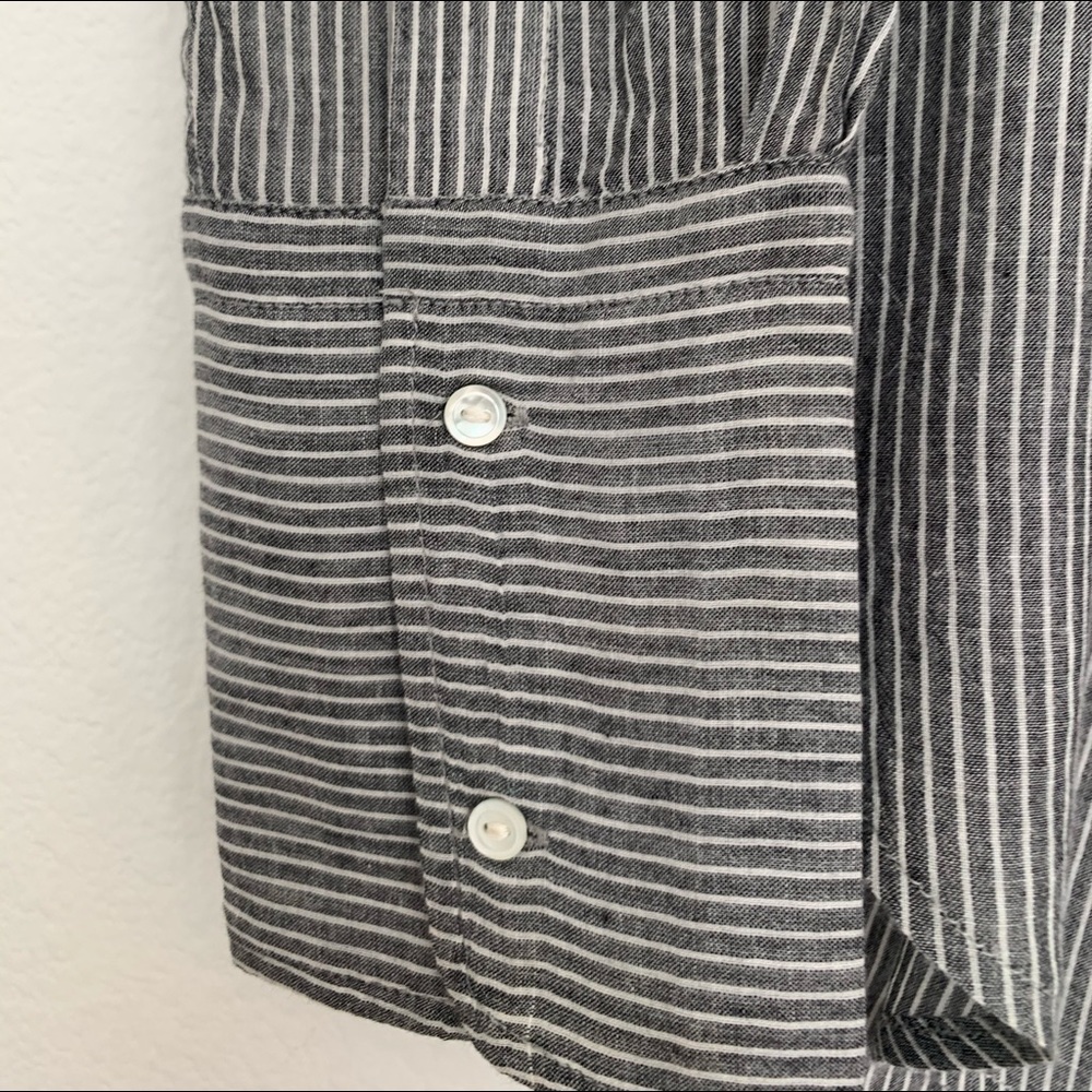 Nili Lotan Light Blue Button-Down Cotton Blouse - Picture 5 of 14